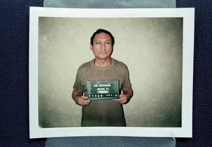 Framed Print : Manuel Noriega Mug Shot Framed Print : Manuel Noriega Mug Shot