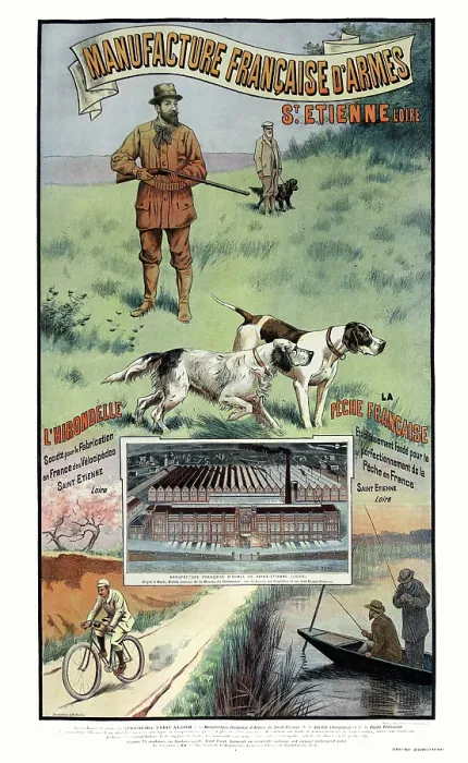Framed Print : Manufacture Française D'Armes Framed Print : Manufacture Française D'Armes