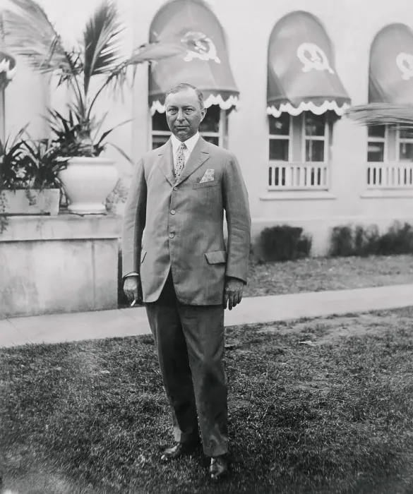 Framed Print : Manufacturing Tycoon J. T. Dorrance Posing Outdoors Framed Print : Manufacturing Tycoon J. T. Dorrance Posing Outdoors
