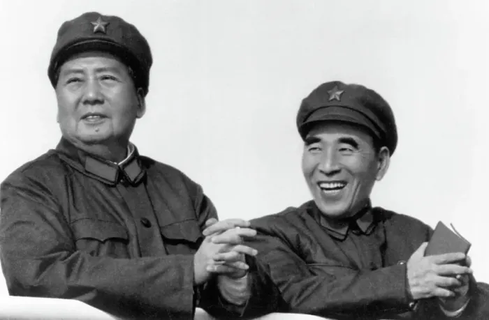 Framed Print : Mao Tse-Tung With Lin Piao Framed Print : Mao Tse-Tung With Lin Piao