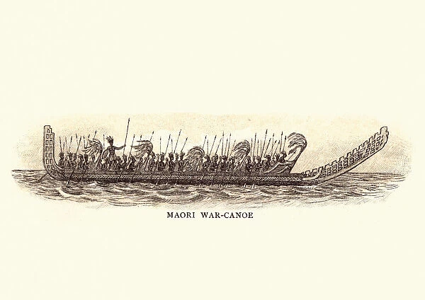 Maori War Canoe, 19th Century