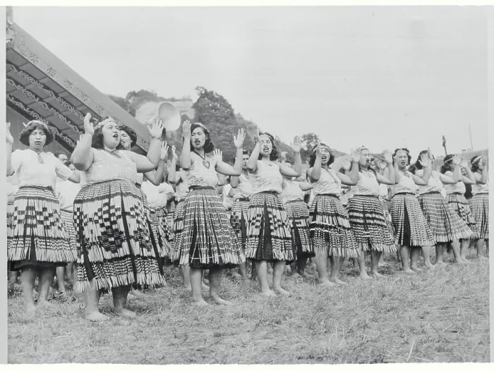 Framed Print : Maori Women Celebrating Framed Print : Maori Women Celebrating