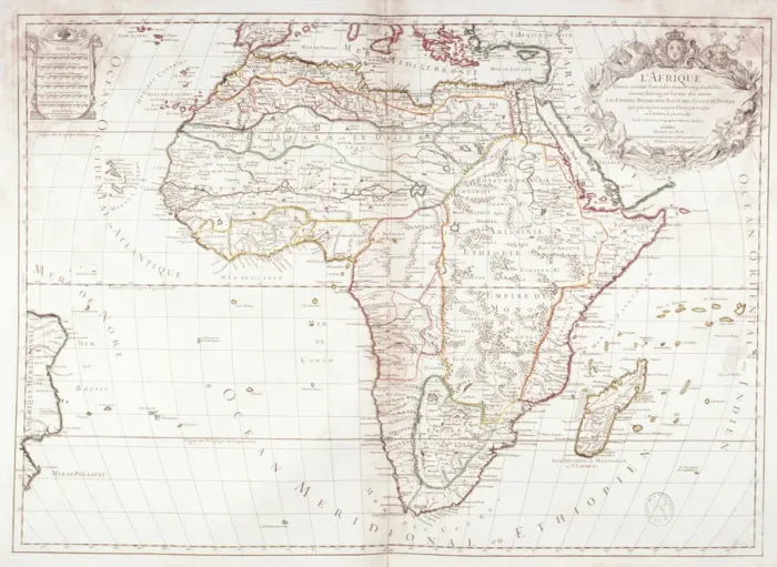 Framed Print : Map of Africa Framed Print : Map of Africa