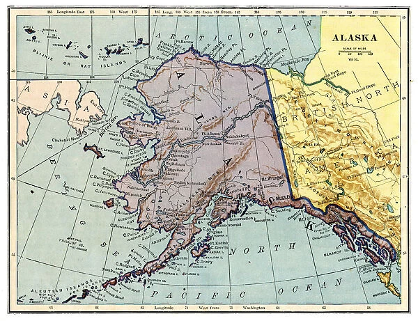 Map of Alaska 1889