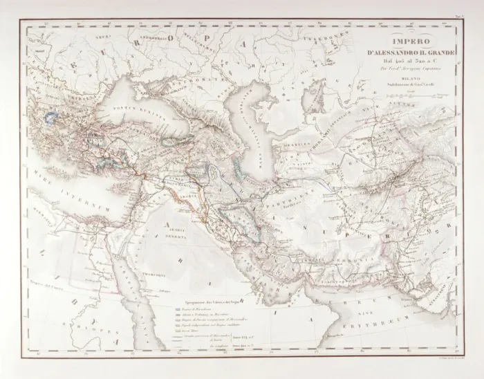 Framed Print : Map of Alexander the Greats Empire Framed Print : Map of Alexander the Greats Empire