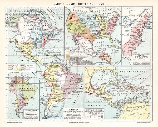 Map of Americas history 1895