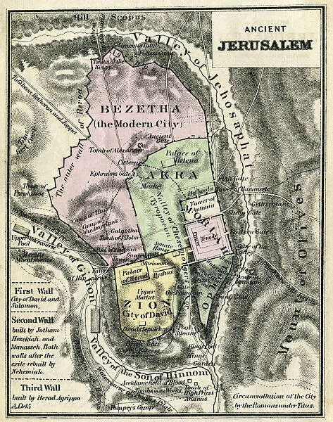 Map Of Ancient Jerusalem