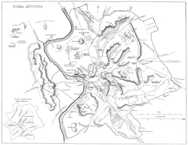 Vintage Map Of Rome
