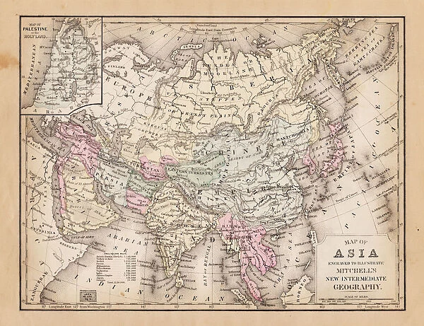 Map of Asia 1881