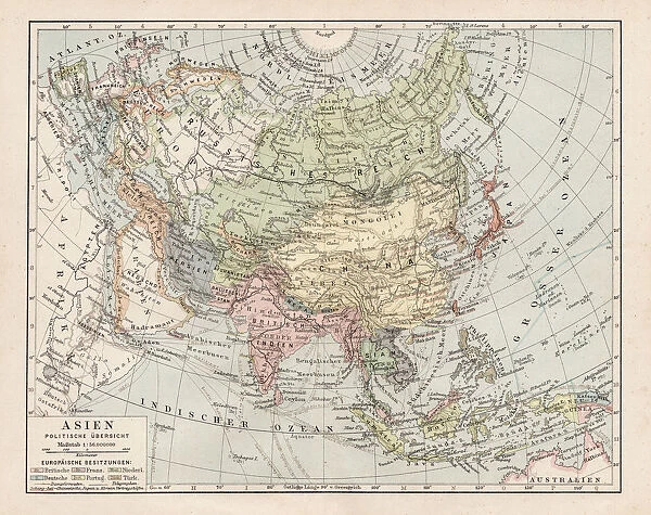 Map of Asia 1900