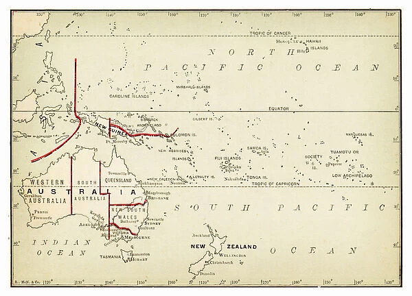Map of Australia 1893