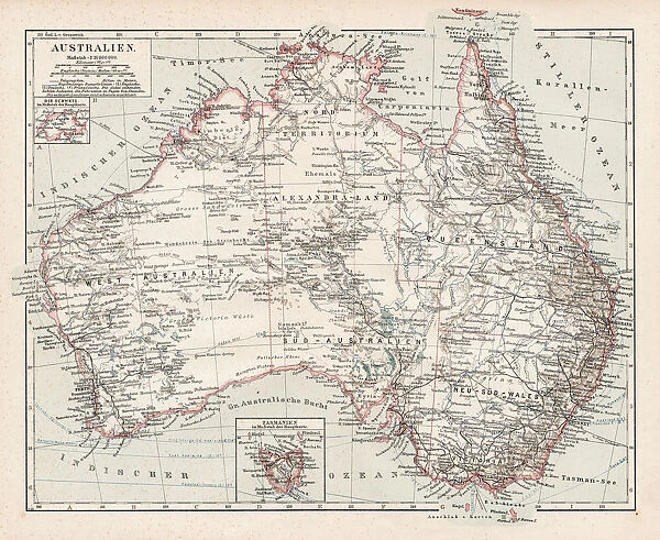 Map of Australia 1900