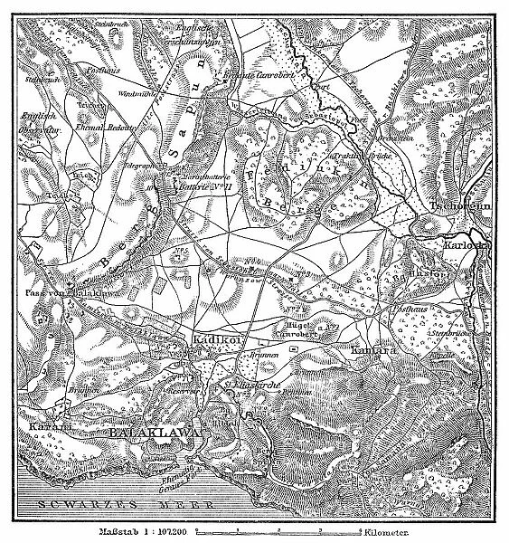 Map of the Battlefield of Balaclava