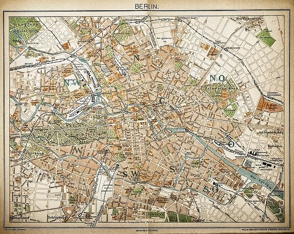 Map of Berlin 1893