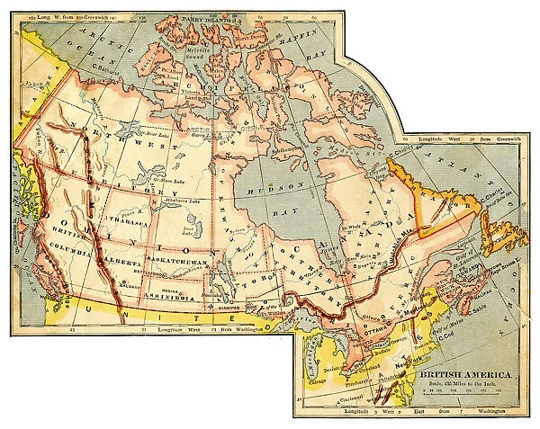 Map of British America 1883