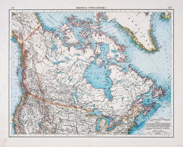 Map of British america1896