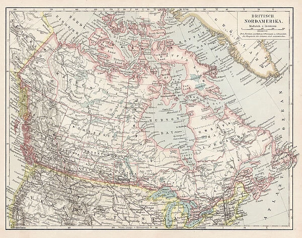 Map of British Canada 1900