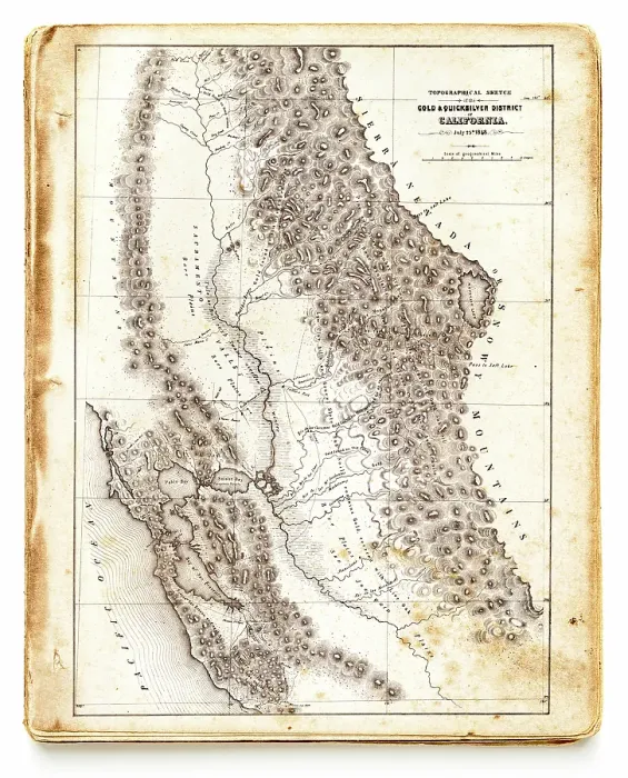 Framed Print : Map of California 1885 Framed Print : Map of California 1885