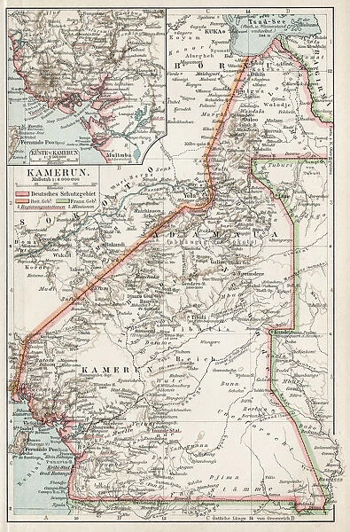 Map of Camerun 1900