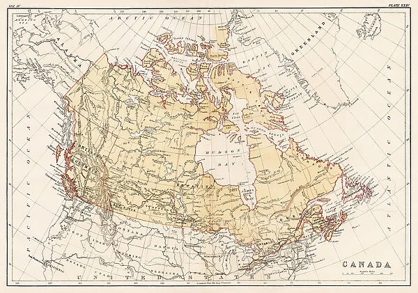 Map of Canada 1878