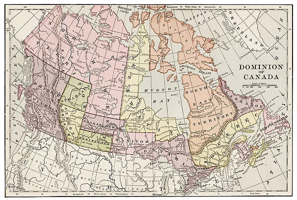 Map of Canada 1889
