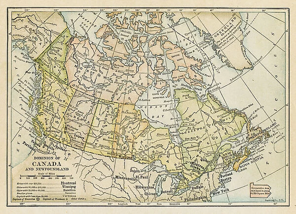 Map of Canada 1898