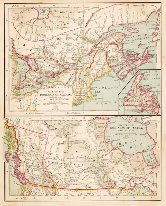 Framed Print : Map of the Canada dominion 1877 Framed Print : Map of the Canada dominion 1877