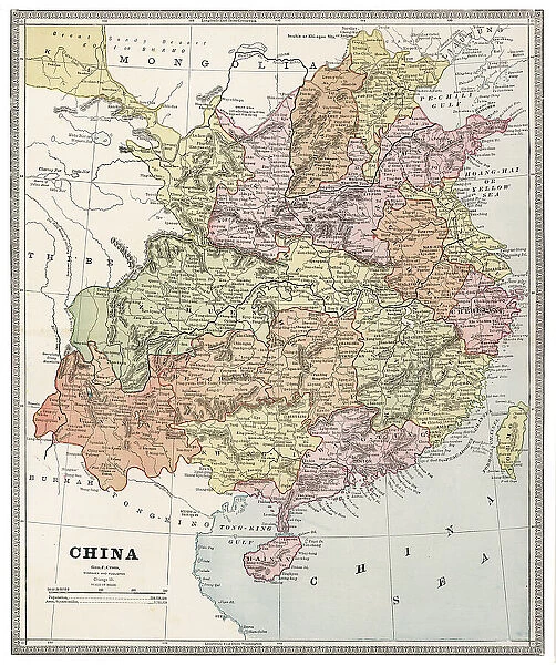 Map of China 1883