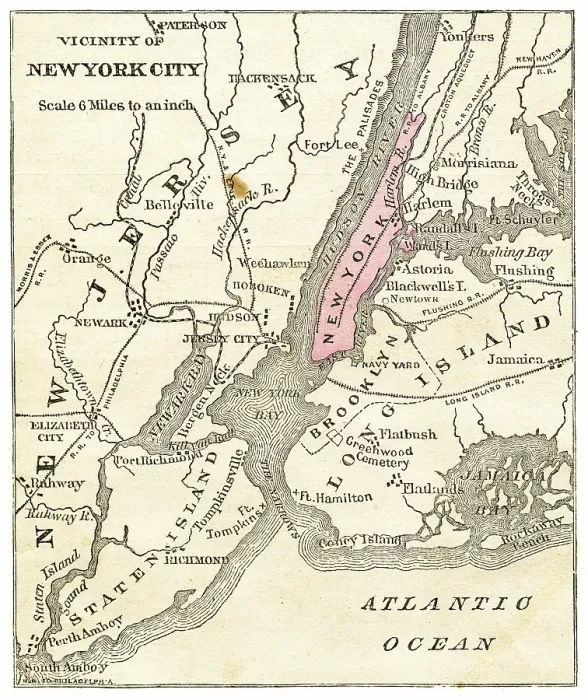 Framed Print : Map of the city of New York 1871 Framed Print : Map of the city of New York 1871