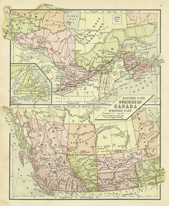Framed Print : Map Dominion of Canada 1881 Framed Print : Map Dominion of Canada 1881