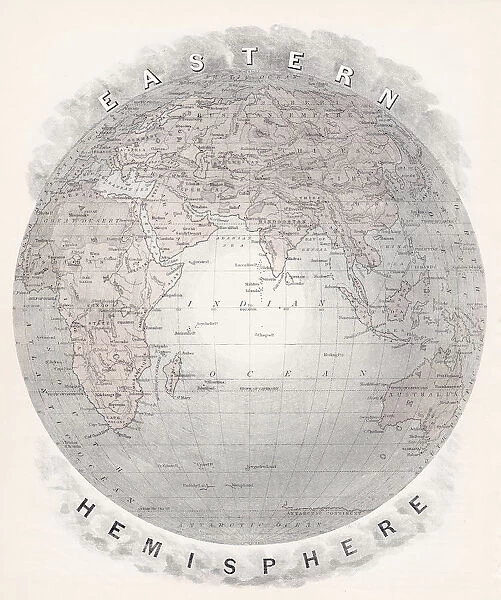 Map of Eastern hemisphere 1877