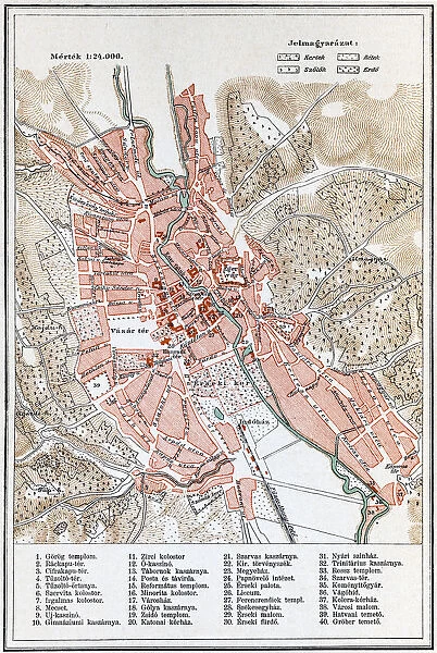 Map of Eger