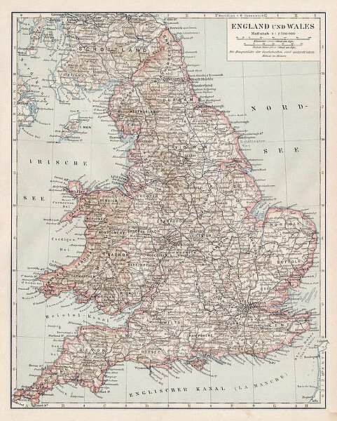 Map of England and Wales 1900