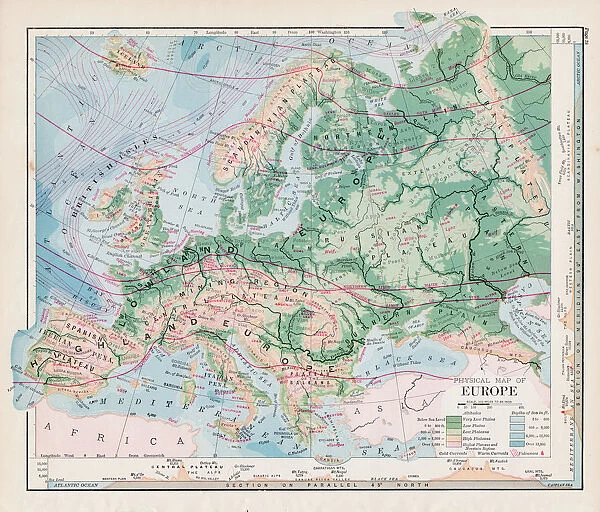 Map of Europe 1877