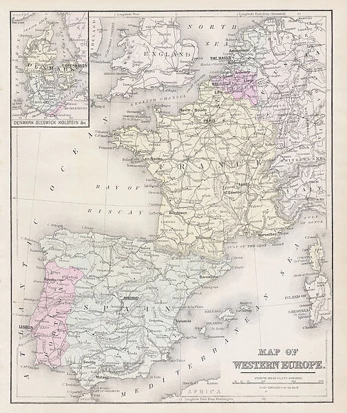 Map of Europe 1877