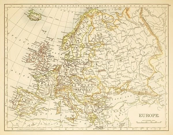 Map of Europe 1897