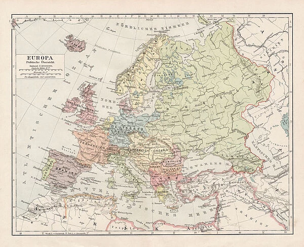 Map of Europe 1900