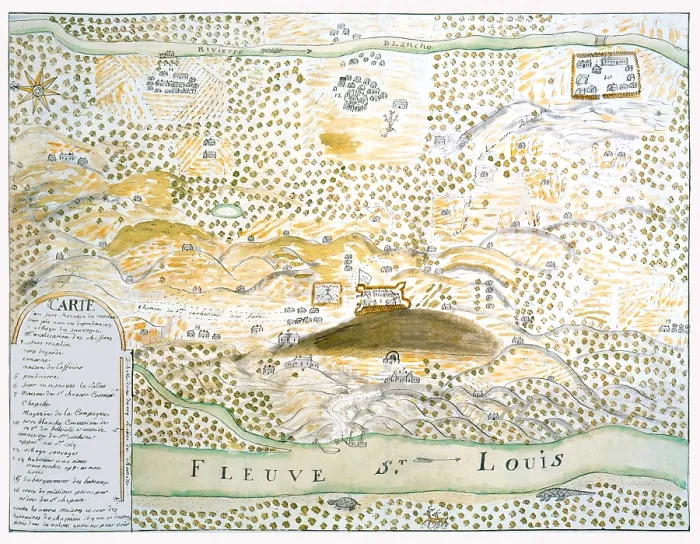 Framed Print : Map of Fort Panmure Framed Print : Map of Fort Panmure