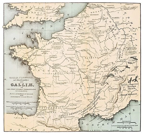 Map of Galia 1818