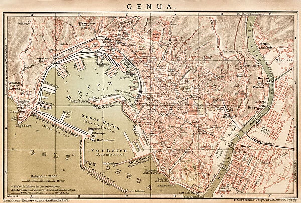 Map of Genoa 1898