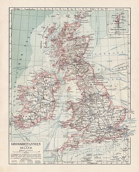 Map of Great Britain 1900