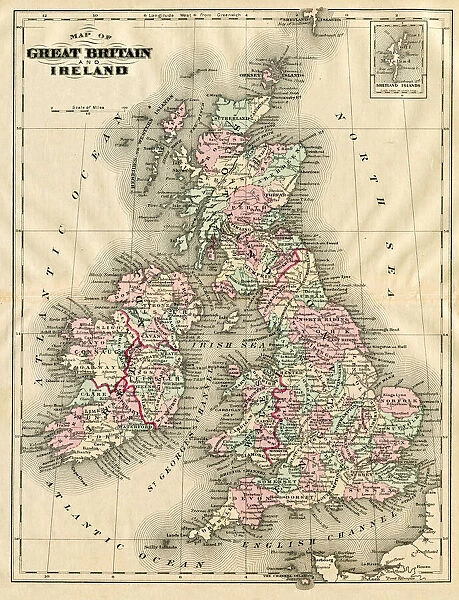 Map Of Great Britain And Ireland