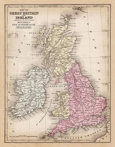 Map of Great Britain and Wales 1881