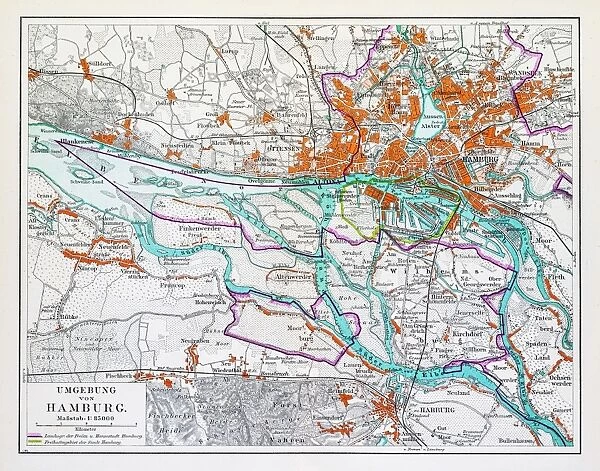 Map of Hamburg 1895