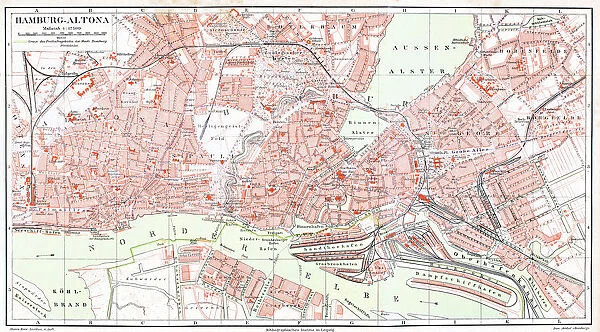 Map of Hamburg - Altona