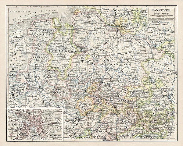 Map of Hannover 1900