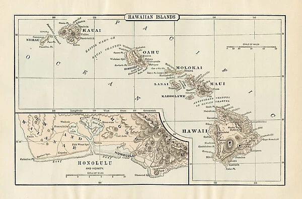 Map of Hawaii 1894