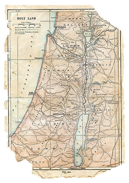 Map of the Holy Land 1898