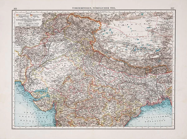 Map of India 1896