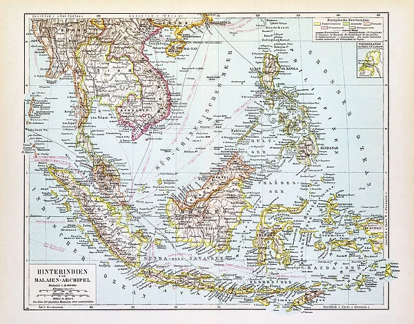 Map of Indochina 1895